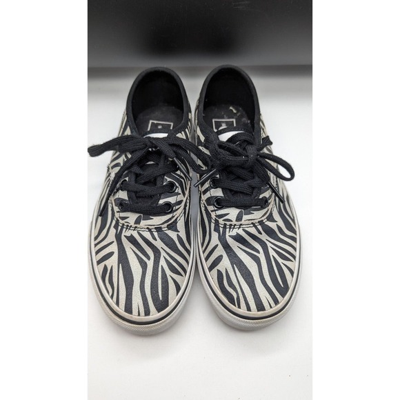 Vans Off The Wall Doheny Decon Women Metallic Zebra Print Shoes 721356 Sz 6 - Picture 4 of 9